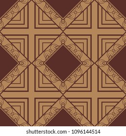 abstract vintage geometric wallpaper pattern seamless background. Vector illustration