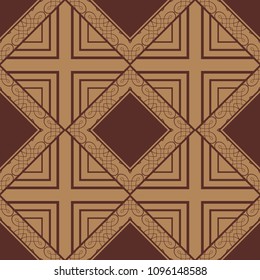 abstract vintage geometric wallpaper pattern seamless background. Vector illustration