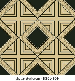 abstract vintage geometric wallpaper pattern seamless background. Vector illustration