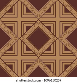 abstract vintage geometric wallpaper pattern seamless background. Vector illustration