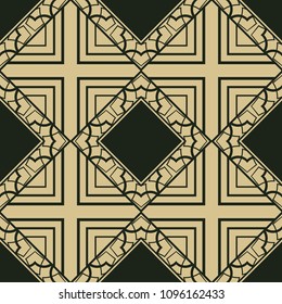 abstract vintage geometric wallpaper pattern seamless background. Vector illustration
