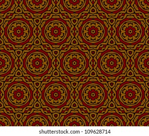 abstract vintage geometric wallpaper pattern seamless background. Vector illustration