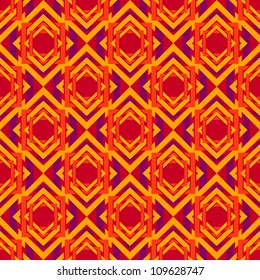 abstract vintage geometric wallpaper pattern seamless background. Vector illustration