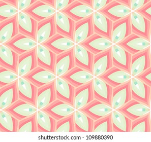 abstract vintage geometric wallpaper pattern seamless background. Vector illustration
