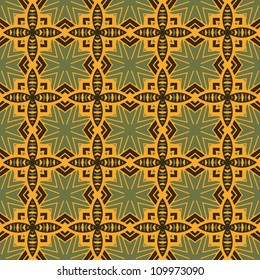 abstract vintage geometric wallpaper pattern seamless background. Vector illustration