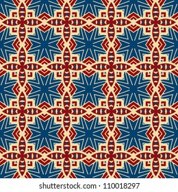 abstract vintage geometric wallpaper pattern seamless background. Vector illustration