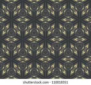 abstract vintage geometric wallpaper pattern seamless background. Vector illustration