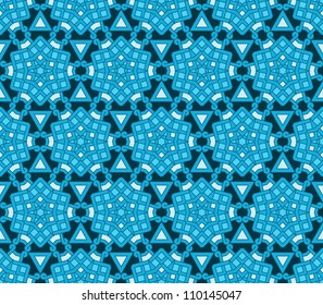 abstract vintage geometric wallpaper pattern seamless background. Vector illustration