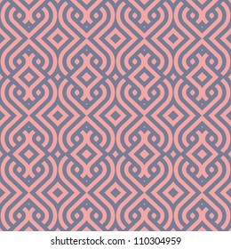 abstract vintage geometric wallpaper pattern seamless background. Vector illustration