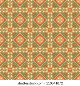 abstract vintage geometric wallpaper pattern seamless background. Vector illustration