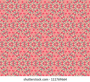 abstract vintage geometric wallpaper pattern seamless background. Vector illustration