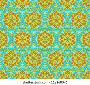abstract vintage geometric wallpaper pattern seamless background. Vector illustration