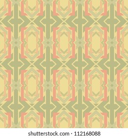 abstract vintage geometric wallpaper pattern seamless background. Vector illustration
