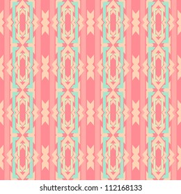 abstract vintage geometric wallpaper pattern seamless background. Vector illustration