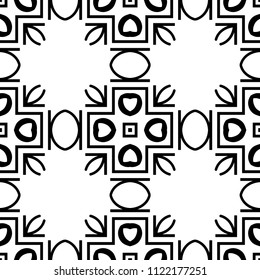 abstract vintage geometric wallpaper pattern seamless background. Vector illustration