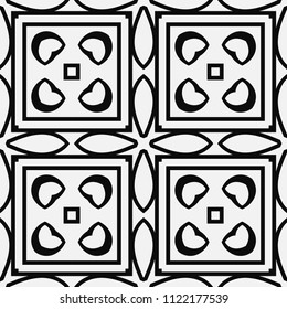 abstract vintage geometric wallpaper pattern seamless background. Vector illustration
