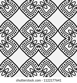 abstract vintage geometric wallpaper pattern seamless background. Vector illustration