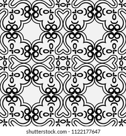 abstract vintage geometric wallpaper pattern seamless background. Vector illustration