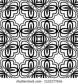 abstract vintage geometric wallpaper pattern seamless background. Vector illustration