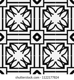abstract vintage geometric wallpaper pattern seamless background. Vector illustration