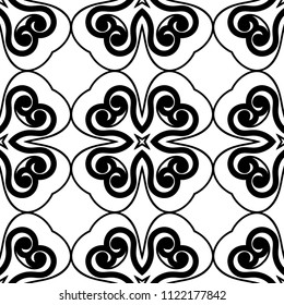 abstract vintage geometric wallpaper pattern seamless background. Vector illustration