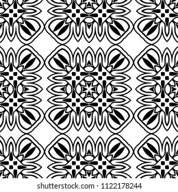 abstract vintage geometric wallpaper pattern seamless background. Vector illustration