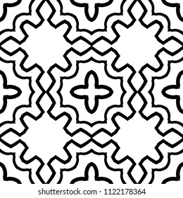 abstract vintage geometric wallpaper pattern seamless background. Vector illustration