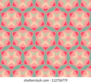 abstract vintage geometric wallpaper pattern seamless background. Vector illustration