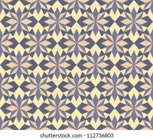 abstract vintage geometric wallpaper pattern seamless background. Vector illustration