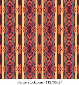 abstract vintage geometric wallpaper pattern seamless background. Vector illustration