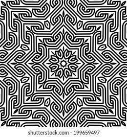 abstract vintage geometric wallpaper pattern background. Not seamless. Vector illustration 