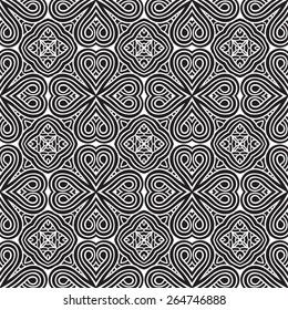 abstract vintage geometric wallpaper pattern seamless background. Vector illustration