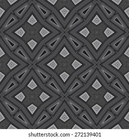 abstract vintage geometric wallpaper pattern seamless background. Vector illustration
