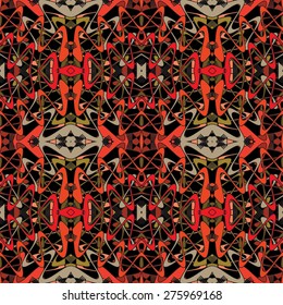 abstract vintage geometric wallpaper pattern seamless background. Vector illustration