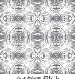 abstract vintage geometric wallpaper pattern seamless background. Vector illustration