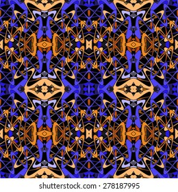 abstract vintage geometric wallpaper pattern seamless background. Vector illustration