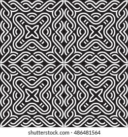 abstract vintage geometric wallpaper pattern seamless background. Vector illustration