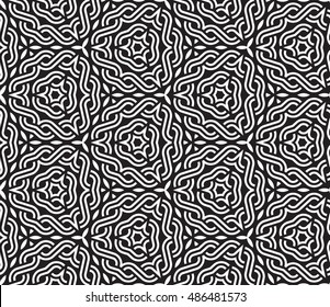 abstract vintage geometric wallpaper pattern seamless background. Vector illustration