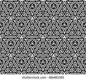 abstract vintage geometric wallpaper pattern seamless background. Vector illustration