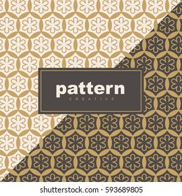 abstract vintage geometric wallpaper pattern background for packaging of product. Vector illustration