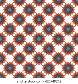 Abstract vintage geometry seamless pattern