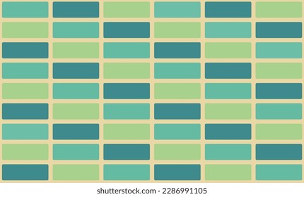 abstract vintage green repeat block square background seamless style, replete image design for fabric printing