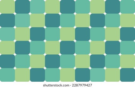 abstract vintage green repeat block square background seamless style, replete image design for fabric printing
