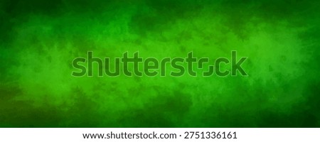 Abstract vintage green splash design background with dark borders