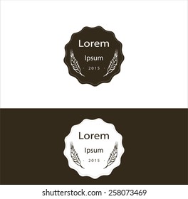 Abstract vintage label