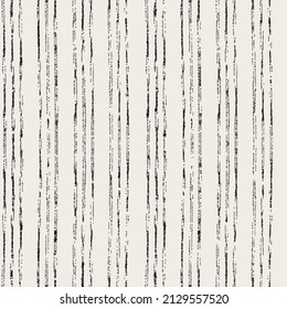 Abstract vintage noisy textured black striped background. Seamless pattern. Vector grunge seamless pattern with lines and scratches