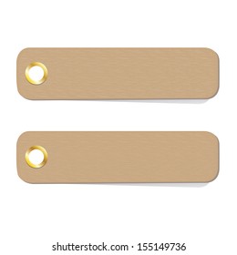  abstract vintage old paper banners / stickers / badges 