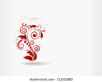 abstract vintage ornamental background in vector with floral elements