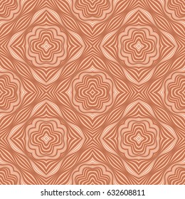 Abstract vintage ornamental patch seamless pattern. Vector mosaic background