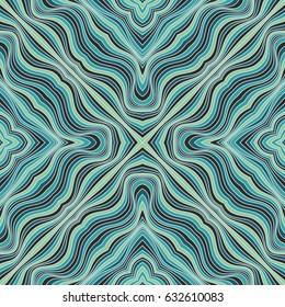Abstract vintage ornamental patch seamless pattern. Vector mosaic background